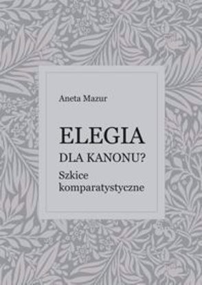 Obrazek Elegia do kanonu? Szkice komparatystyczne