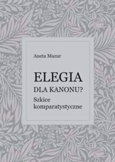 Obrazek Elegia do kanonu? Szkice komparatystyczne